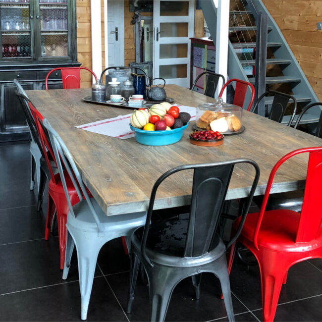 Plateau de table en chêne massif