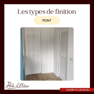 Les finitions : peint
