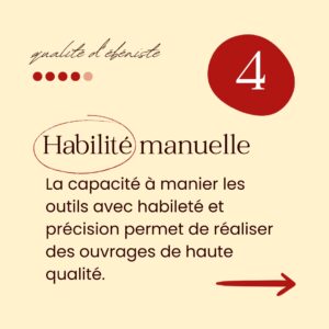 5 qualités d'un ébéniste : habilité manuelle