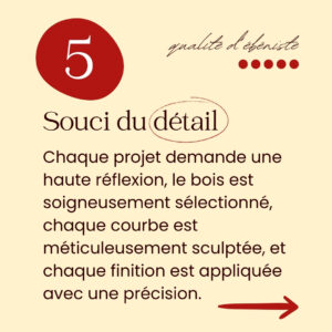 5 qualités d'un ébéniste : le souci du détail