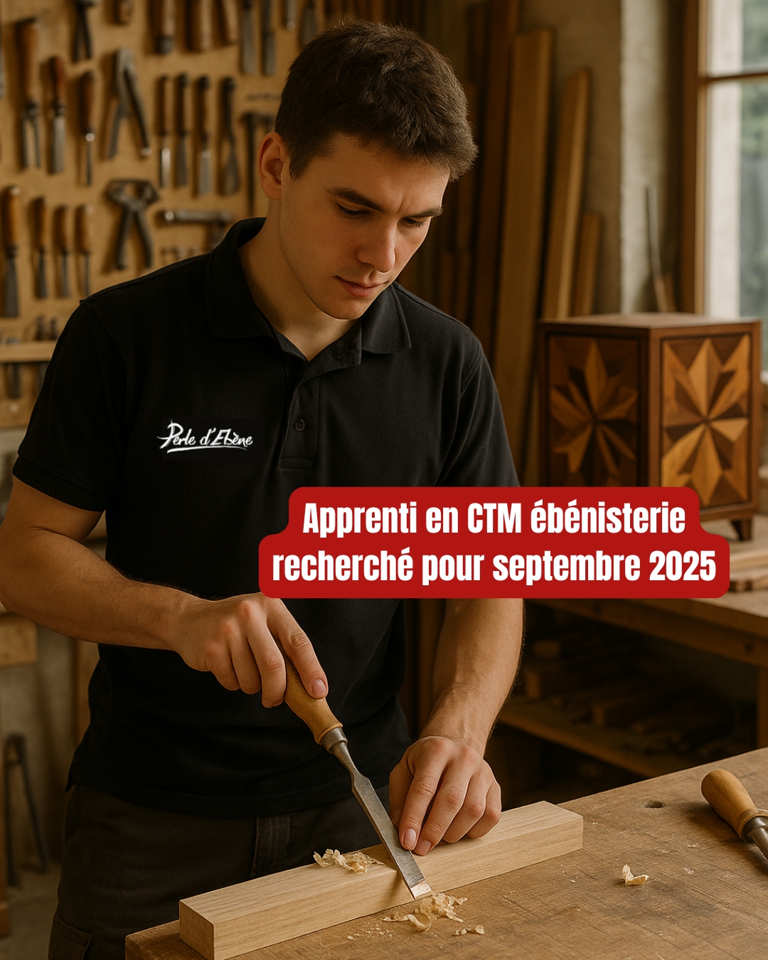 Apprenti ébéniste recherché pour septembre 2025
