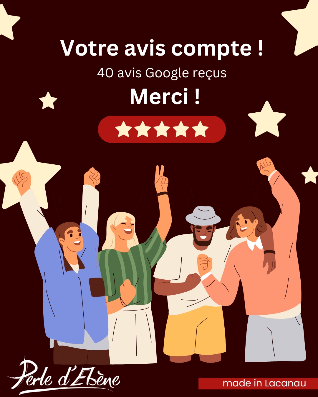 40eme avis client Perle d'Ébène