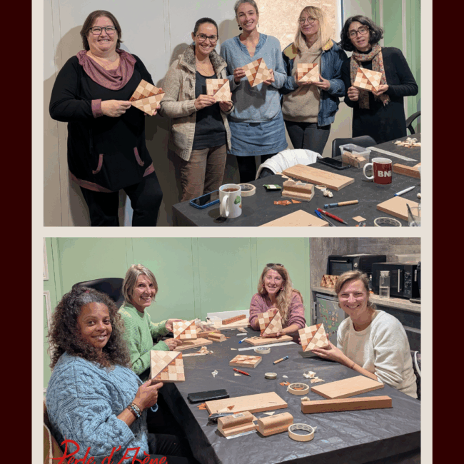 Atelier marqueterie Les Rayonnantes